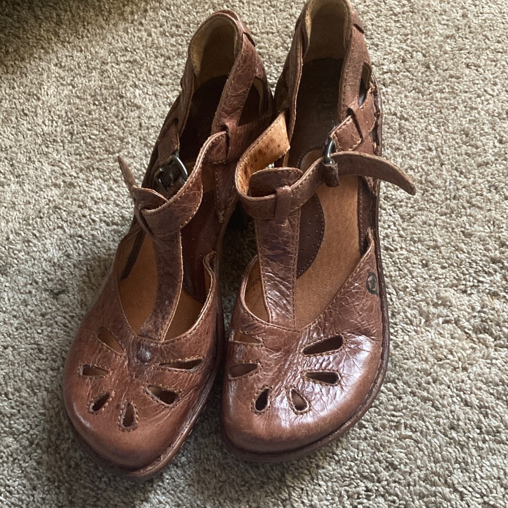 Brown Leather Women's Shoes